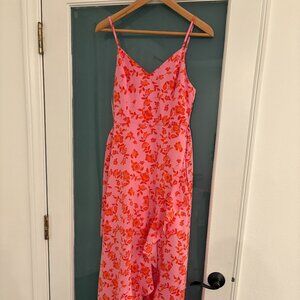 Chelsea 28 Pink Floral Maxi Dress Size Small